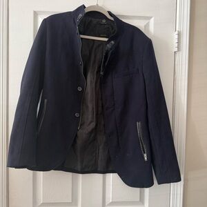 Zara Men's Dark Blue Lightweight Jacket